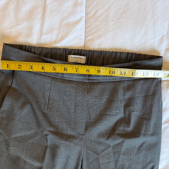 Babaton Grey Stretch Wool Classic Ankle Trouser - Picture 5 of 6